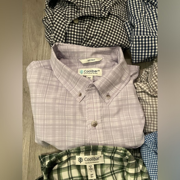 Lot of Six Coolibar long Sleeve Button down Shirts - Picture 2 of 10